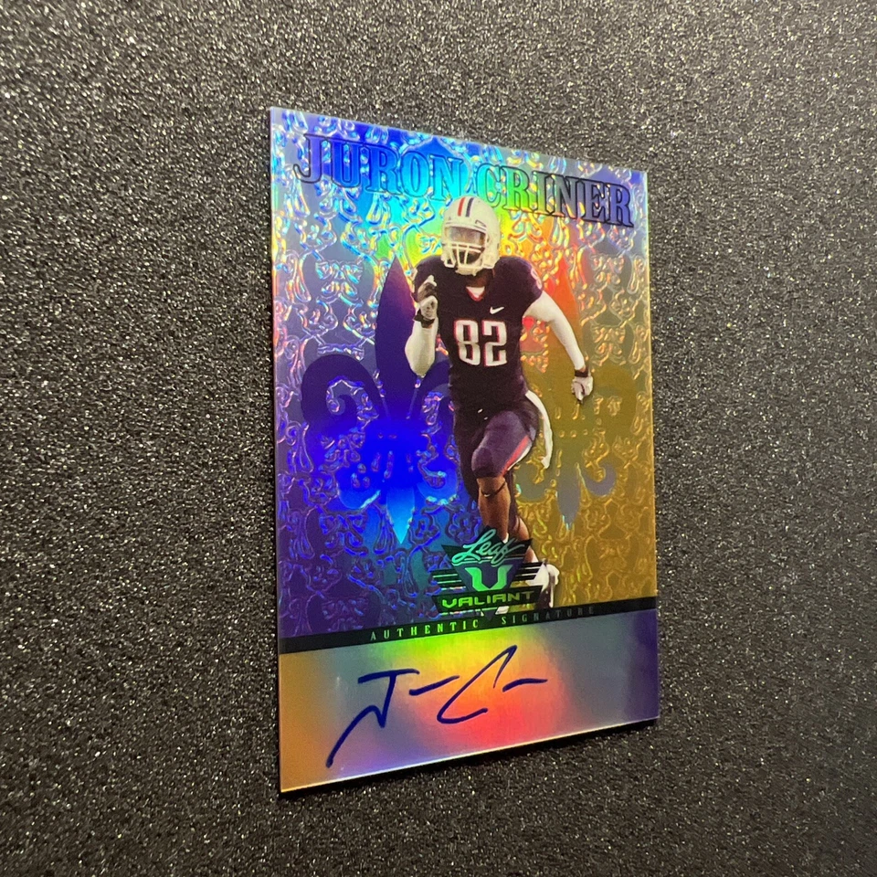 2012 Leaf Valiant JURON CRINER #JC2 Rookie AUTO - ARIZONA / NFL RAIDERS 08/25 B - Image 2 of 4