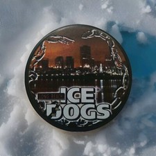 LONG BEACH ICE DOGS   CITY OVERCAST SUNSET   OFFICIAL ECHL INGLASCO HOCKEY PUCK 