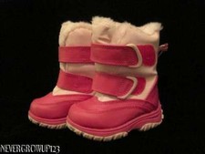 PINK CHAMPION WARM WINTER SNOW BOOTS LITTLE GIRLS 5 NWT