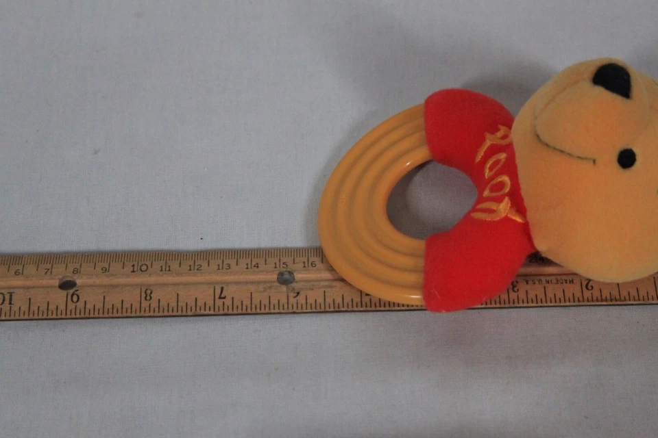 1995 RARE! VINTAGE THE FIRST YEARS WINNIE THE POOH RATTLE TEETHING RING NEW - Image 3 of 4