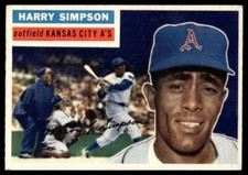1956 Topps Harry Simpson Kansas City Athletics #239