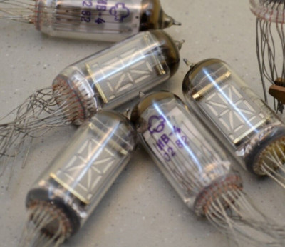 IV-4 tube x 4 pcs - NEW 18 segmets VFD Tubes - Nixie for DIY - Tube iv4