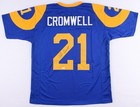Nolan Cromwell Signed Los Angeles Rams Jersey (JSA) Super Bowl XXXI Champ Coach — photo 1