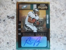 Philadelphia Eagles Bruce Perry Signed Autographed 2004 Playoff Contenders Mint