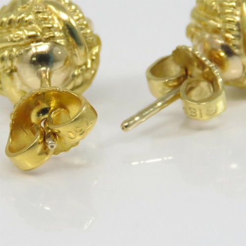 NYJEWEL Attribute to Tiffany & Co. 14k Gold Love Knot Stud Earrings - Picture 4 of 5