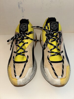 STELLA MCCARTNEY ECLYPSE Multi Color Platform Suede Sneakers Size 38/7.5