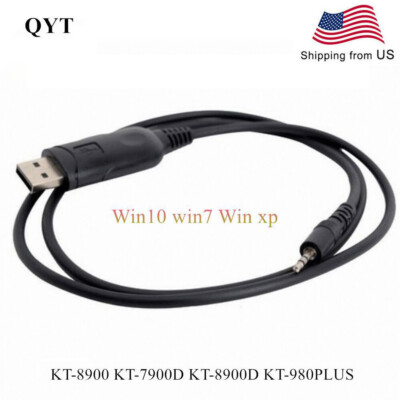 QYT USB Programming Cable For KT980PLUS KT8900 KT-7900D KT-780PLUS Two Way Radio
