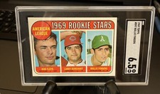 1969 Topps Rookie Stars Rollie Fingers RC #597 SGC 6.5 “EX-NM+” Oakland A’s HOF