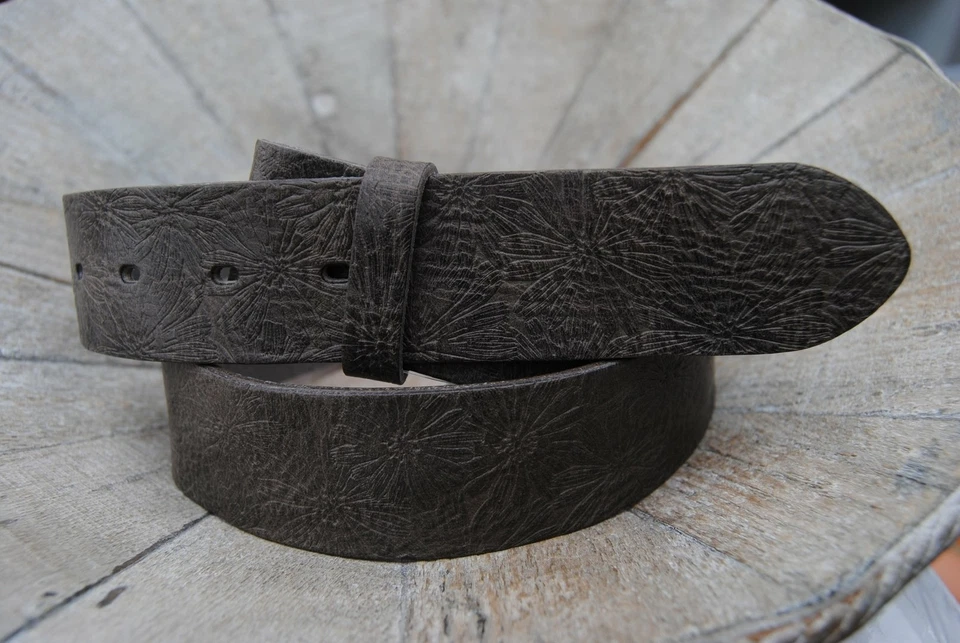 UmjuBELT Ledergürtel "Sunflower grey"