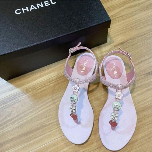 CHANEL SANDALS Pink Pearl Tweed Size 35C With BOX | eBay