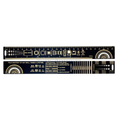 15/20/25/30cm PCB Measuring Tool Black Multifunctional PCB Ruler Angle Meter