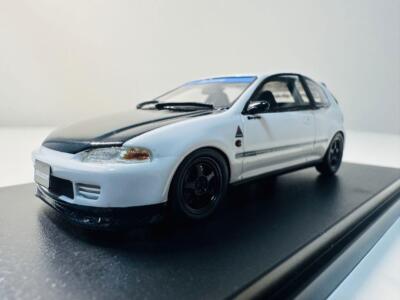 Hi-Story Honda シビックSIR-Ⅱ　1/43 1:43 Hi-Story Honda Civic Spoon SiR-II Frost White Model Car