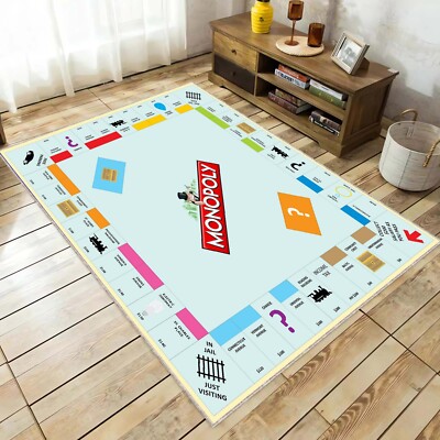 Monopoly,  Monopoly Patterned Rug, Game Playing Rug