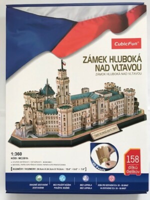 3D Puzzle Schloss Frauenberg / 2.Wahl / B-Ware CubicFun Zámek Hluboká Tschechien