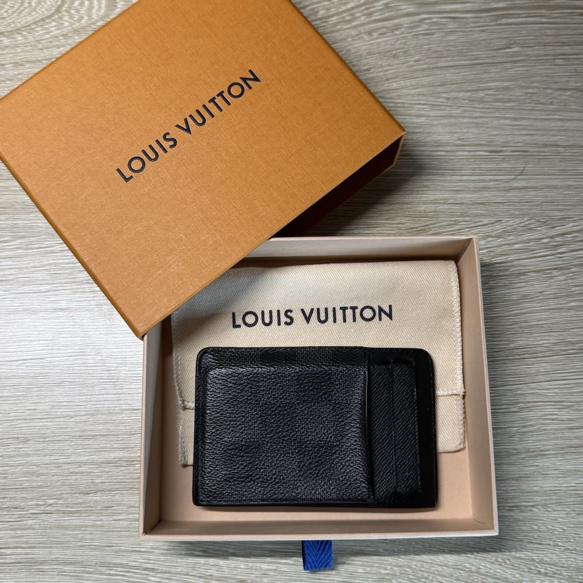 2018 Louis Vuitton Neo Card Holder Damier Graphite Authentic | eBay