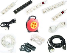 Listwa zasilająca Bęben kablowy Wiele gniazd Schuko Kabel Przedłużacz