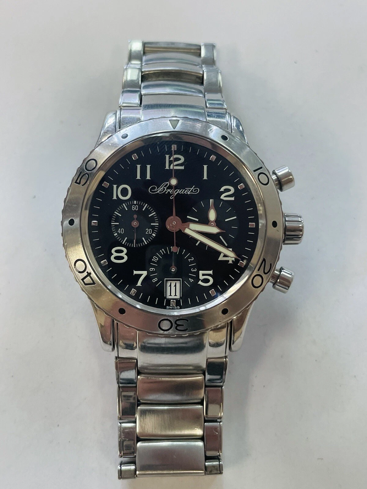 Breguet — Breguet 39mm Watch Type XX Transatalantique 3820 Chronograph