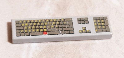 New LEGO Long Keyboard Gray Printed Red Mouse Joy stick Keypad Calculator 1 x4