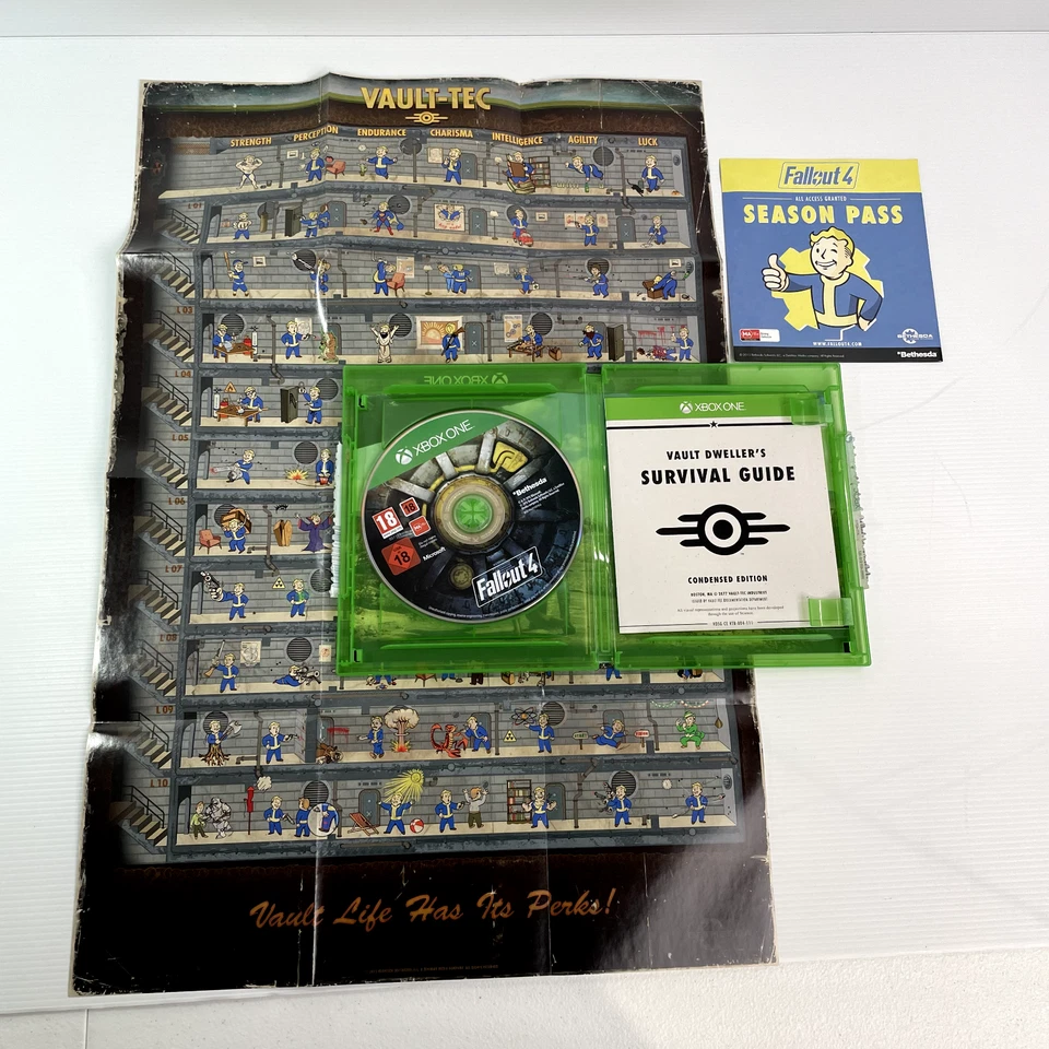 Fallout 4 XBOX One Video Game Microsoft Bethesda Complete with Manuel and Poster - Image 3 of 4