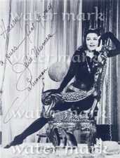 JULIE NEWMAR CATWOMAN REPRINT PERSONALISED SIGNED PHOTO 8"X11". #4