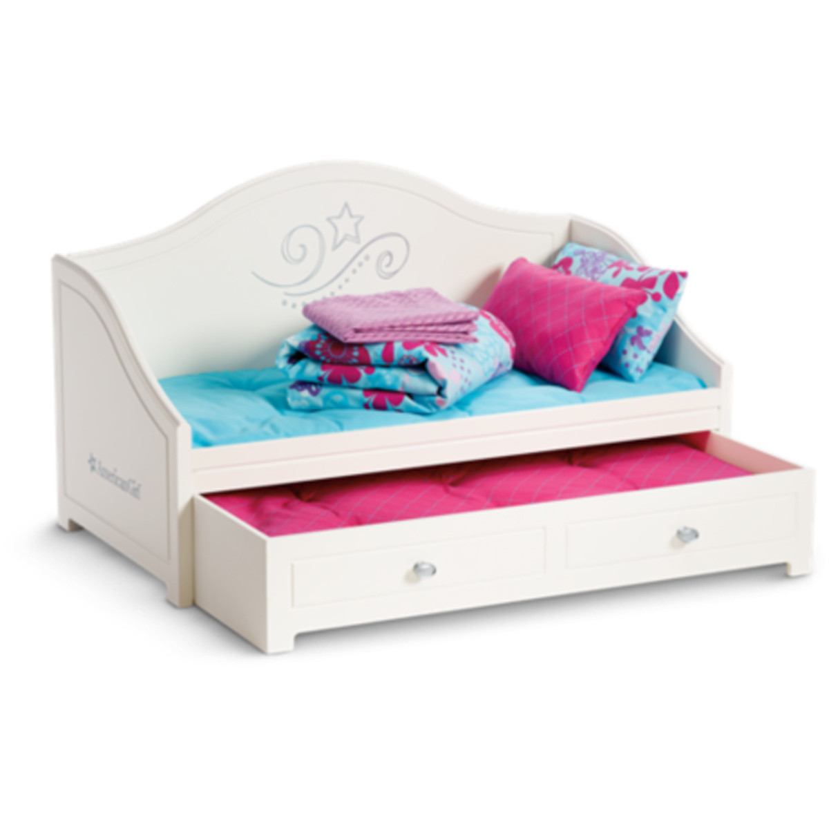 American Girl TM TRUNDLE BED BEDDING SET for 18