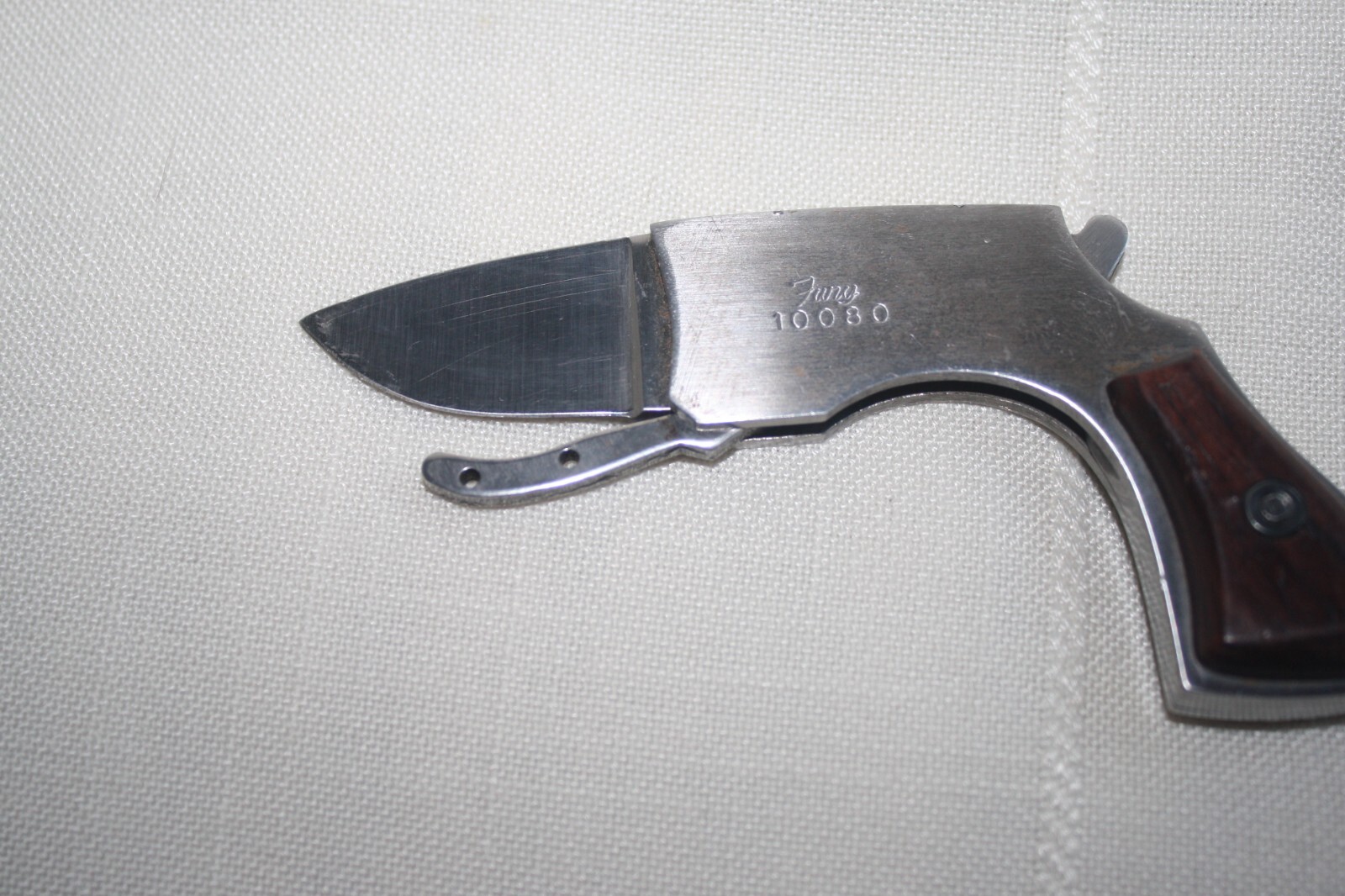Vintage FURY Fixed Knife GUN Revolver Shape 10080 440 Stainless JAPAN ...