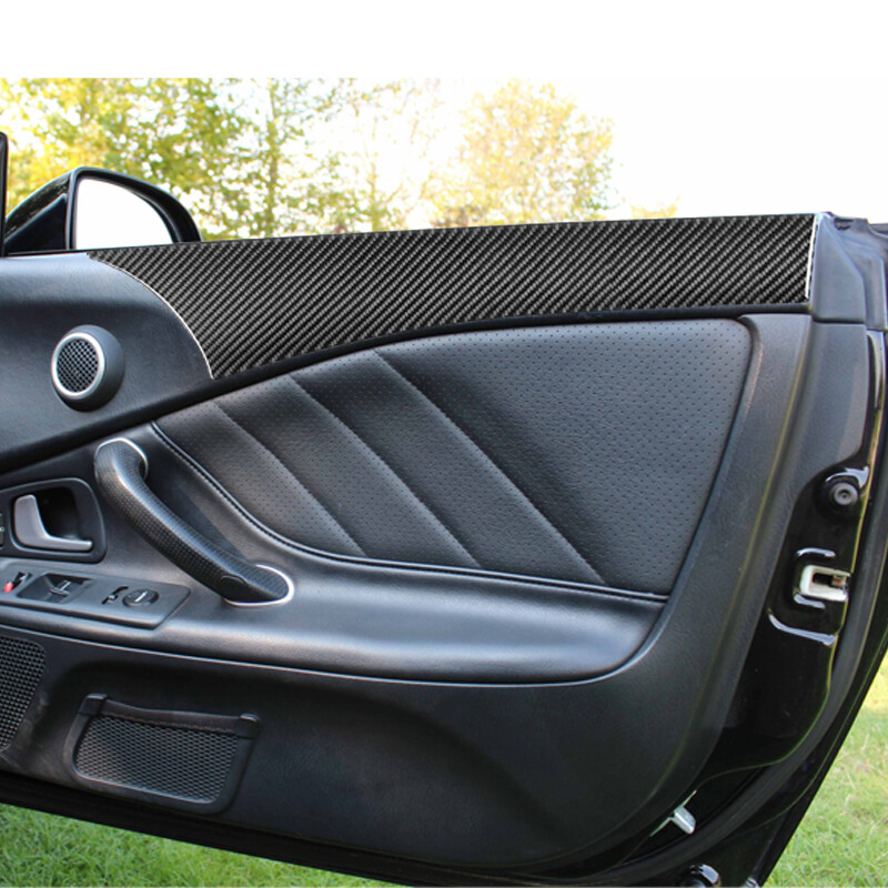 2Pcs For Honda S2000 2000-03 Carbon Fiber Interior Door Panel