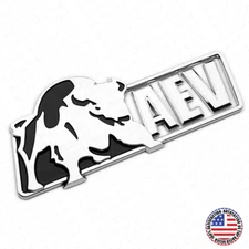 For Chevrolet Colorado AEV Bison Tailgate Nameplate Logo Decal Emblem ZR2 Chrome
