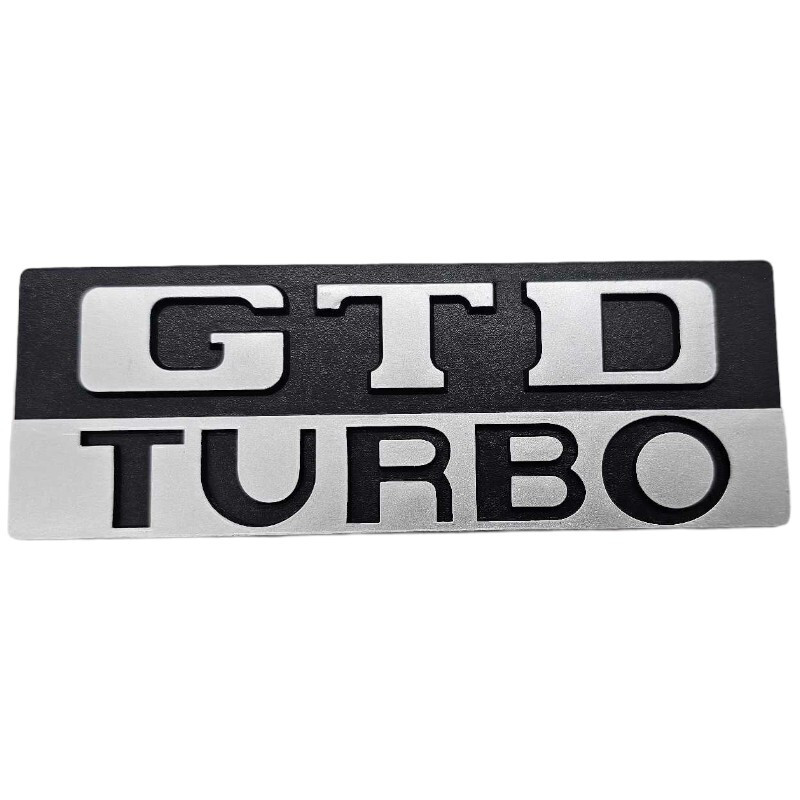 Monogramme de coffre GTD Turbo Peugeot 505 : Sigle de rechange pour carrosserie youngtimer