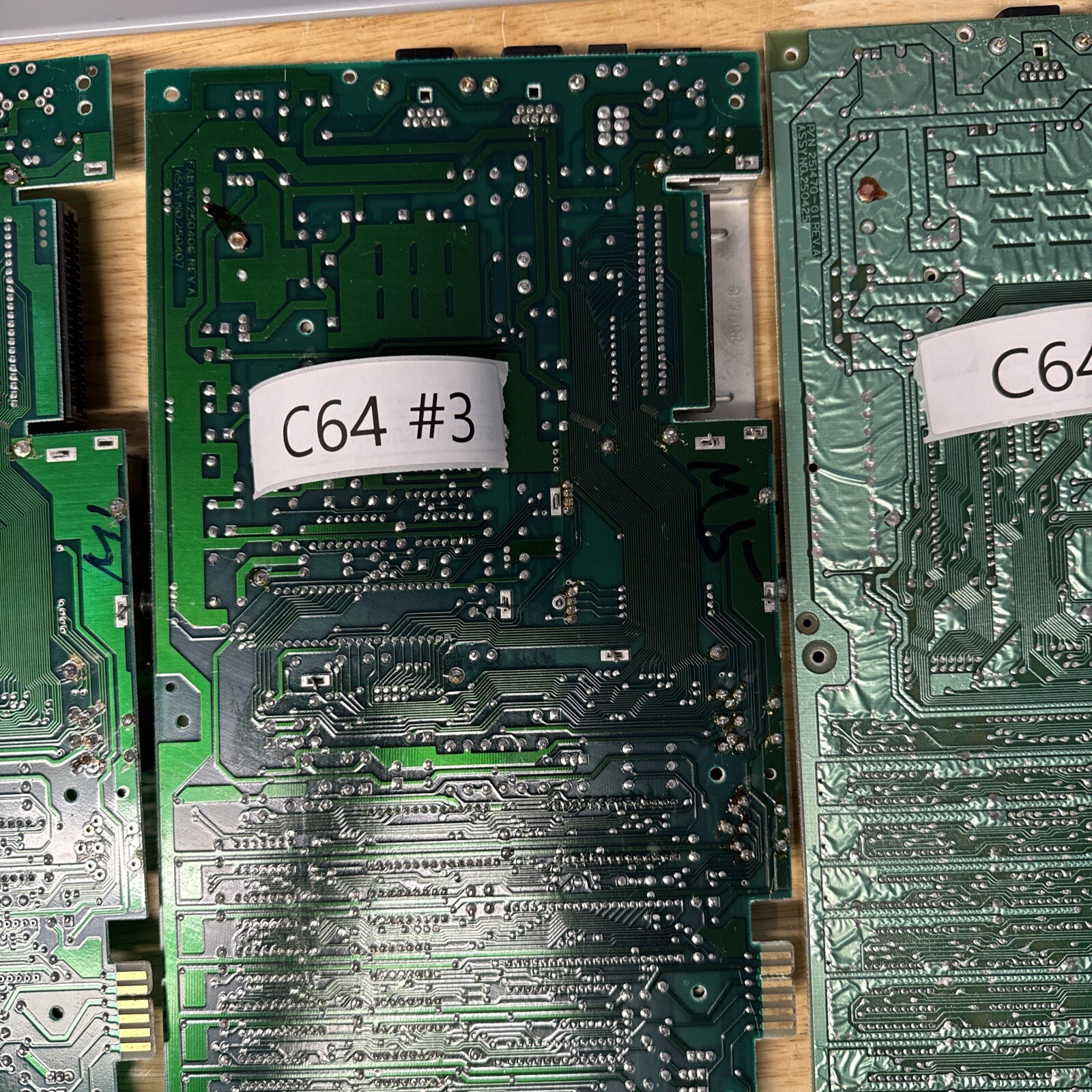 Lot of 6 Commodore 64 motherboards for parts or repair Missing Parts eBay