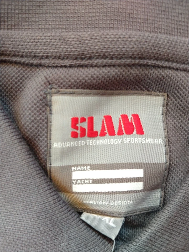 Polo Slam maniche lunghe a righe cotone 100% tagli L/XL S/M - Immagine 4 di 4