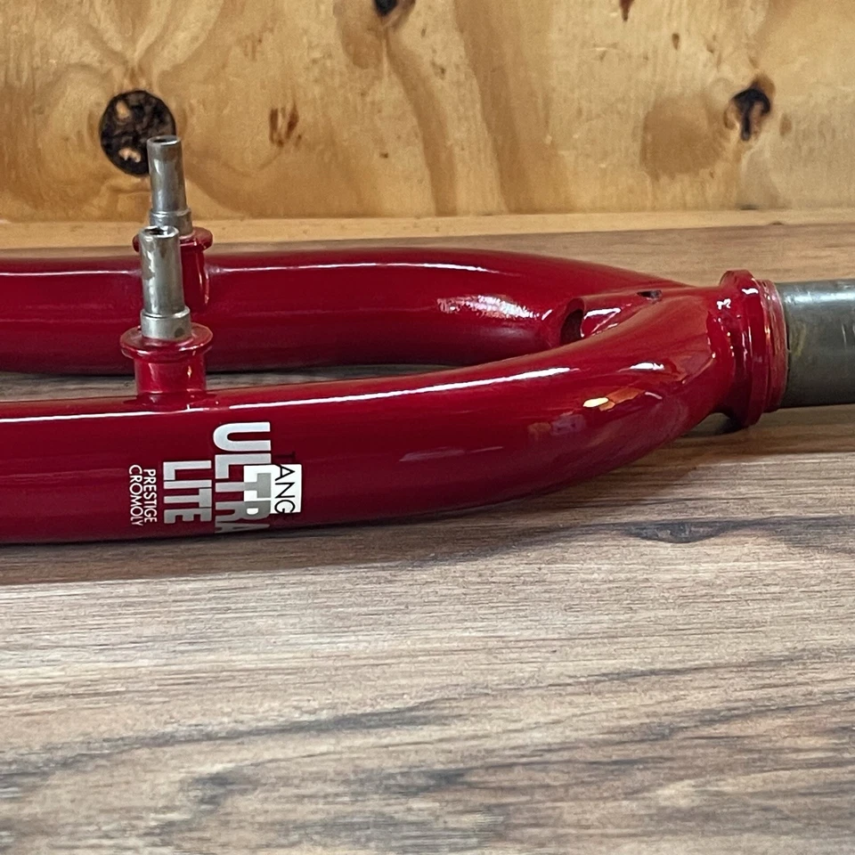 NOS Tange Ultra Lite MTB Prestige 1 1/8 Threaded 26 390 AtoC 138mm 776g Red - Image 4 of 4