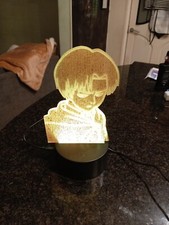 Attack On Titan Levi Ackerman 3D Farblampe / Nachtlicht Neu