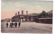 Postcard Railway Station Otley 1914 closed 1965 train station 