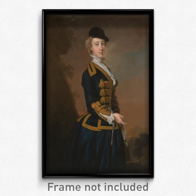 Thomas Hudson - Portrait of a Young Woman of the Fortesque Family of Devon Print
