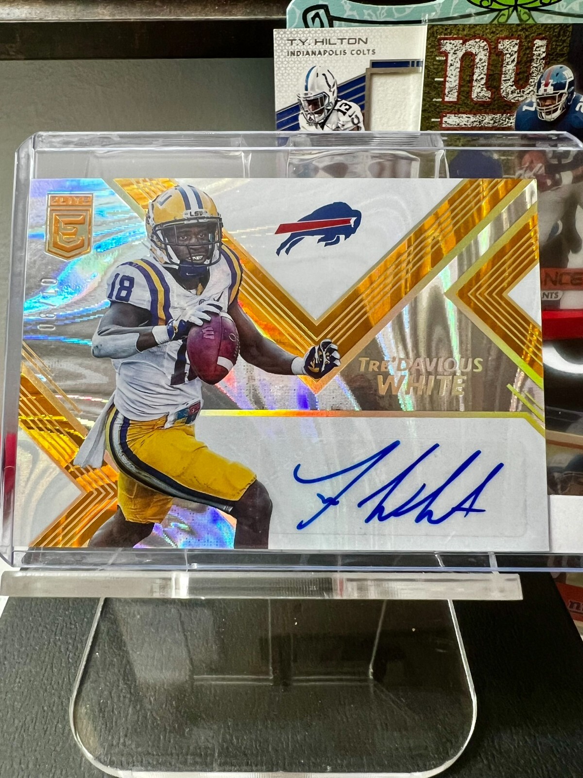 2017 Donruss Elite - Tre'Davious White #RA9 (MEM) - ELITE ROOKIE AUTO ORANGE /10