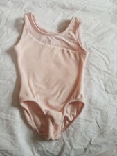 Freestyle By Danskin Sleeveless Velour Dance Leotard Size XS 4/5