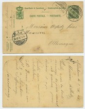 118406 - postal stationery - postcard - Differdange 3.2.1908 to Hanover