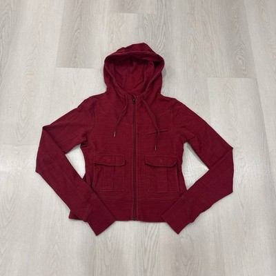 Lululemon Carry and Go Jacket Women s Medium Red Zip Up Hoodie