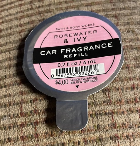 Bath & Body Autoduft Nachfüller Rosenwasser und Efeu 6ml RAR!