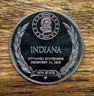 Vintage 1969 Indiana State Proof Collectible Coin Sterling Silver .925