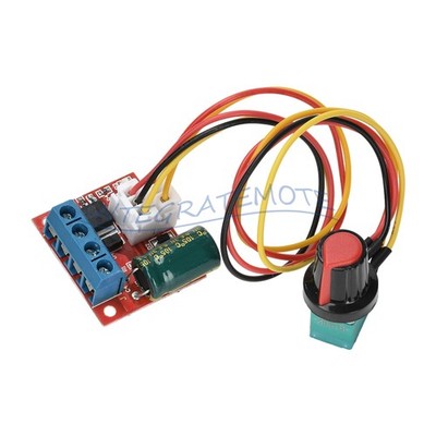 DC Brushed Motor Speed Controller 4.5-35V 5A PWM LED Dimmer Speed Control Switch