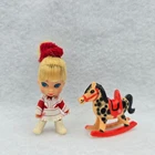 Vintage 1965 Mattel Calamity Jiddle Jane Liddle Kiddle Doll Rocking Horse