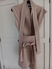 ODDMUSE Ultimate muse Wrap sleeveless Dress With Belts. Xs. 8. Sand/ Beige.