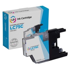 LD LC75C LC75 Cyan Ink Cartridge for Brother MFC-J6510DW MFC-J6710DW MFC-J6910DW