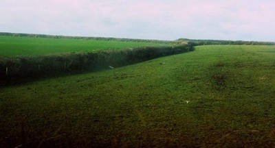 Photo 6x4 Field and parish boundaries near Higher Hendra Pendoggett On th c2018