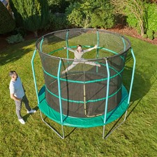 10ft Trampoline with Enclosure Net – Rust-Resistant Steel Frame – New