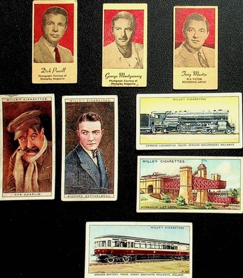 EIGHT WILLS'S CIGARETTES & PEERLESS VENDING CARDS- MM-24