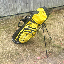 TaylorMade R5 Hundred Series Stand Golf Bag Yellow/Black Dual Strap 4-Way