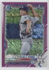 2021 Bowman Chrome Prospects Fuchsia Shimmer Refractor 15/199 Hyun-il Choi 0d2i